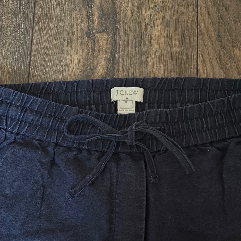 J.Crew Navy Linen Pants